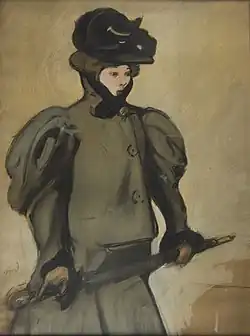 Maxime Dethomas: Dáma s deštníkem, 1896, Musée des Beaux-Arts, Bordeaux