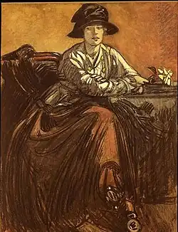 Maxime Dethomas: Sedící žena, 1917