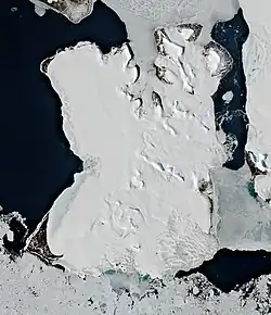 Ostrov ze satelitu Sentinel 2 (2019)