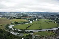 Meandr řeky Forth u města Stirling