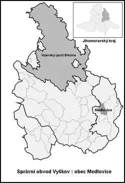 Medlovice na mapě