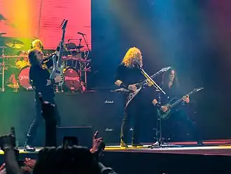 Megadeth v The O2 areně v Londýně v roce 2018