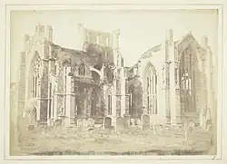 Fotografie opatství Melrose v roce 1844, Henry Fox Talbot