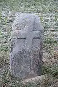 Memorable stone in Dolní Vilémovice, Třebíč District.JPG