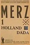 První číslo časopisu Merz, leden 1923