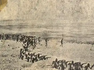 Zákopy při obléní Kut-al-Amary