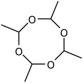 Chemický vzorec metaldehydu