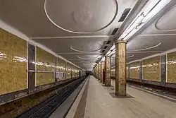 Nástupiště stanice v 2016