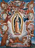 Mexický malíř: Panna Maria z Guadalupe