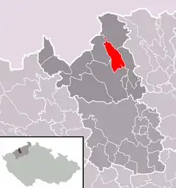 Meziboří na mapě