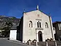 Průčelí kostela Neposkvrněného početí