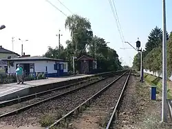 Pohled na zastávku