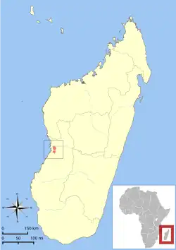 Rozšíření makiho nejmenšího na Madagaskaru