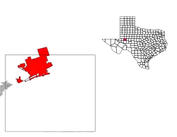 Midland na mapě
