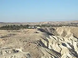 Midrešet Ben Gurion, fotografováno z Ma'ale Divšon