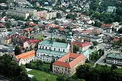 Letecký pohled na centrum města