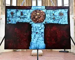 Mikuláš Medek, Kříž, oltářní obraz v Jedovnicích (1963)