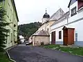 Domy a kostel sv. Mikuláše u Tržního náměstí