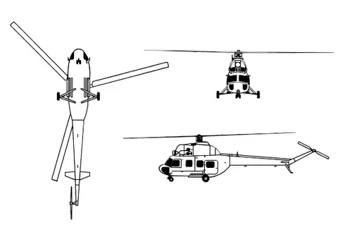 Schéma vrtulníku Mi-2