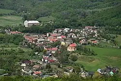 Milešov (pohled z Ostrého)