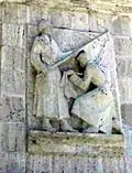 Reliéf – Uctění praporu