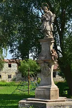 Socha sv. Jana Nepomuckého v Milošicích