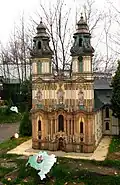 Klášterní kostel Nanebevzetí Panny Marie - park miniatur památek Dolního Slezska