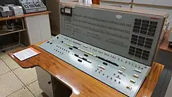 Řídící panel počítače Minsk 22, Technické muzeum Brno