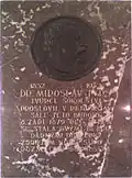 Miroslav Tyrš – pamětní deska v Moravském divadle v Olomouci