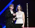 Miroslav Žbirka s Rachel Skleničkovou (na předávání ocenění Krištáľové krídlo v Bratislavě, 2016)