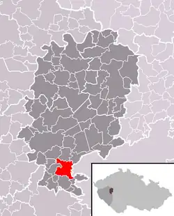 Mirošov na mapě