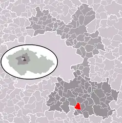 Mirošovice na mapě