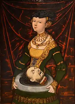 Mistr IW, Salomé s hlavou sv. Jana Křtitele (1525)