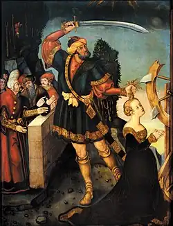 Mistr IW, Stětí svaté Kateřiny (1520-1540)