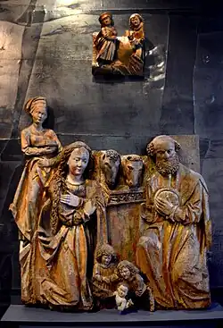 Reliéf Narození Páně z kostela v Třebařově (Národní galerie v Praze)