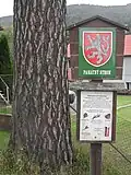 Detail kmene a informační tabule