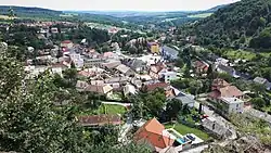 Pohled z hradu na centrum města (2021)