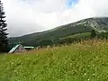 Spodní část lučních enkláv v Modrém dole