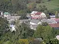 Střední část vsi z Káčova