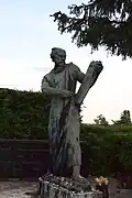 Socha Mojžíše na hřbitově Mirogoj