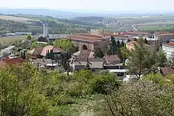 část Mokrá, pohled z rozhledny