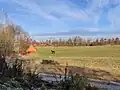 Seník a kůň na Mokrých loukách