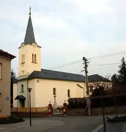 Farní kostel svatého Jana Křtitele v Mokrých Lazcích