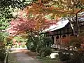 Zahrada v Daigodži (醍醐寺, 1598) je oblíbená pro pohled na podzimně vybarvené listí javorů – momidžigari (紅葉狩).