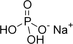 Vzorec dihydrogenfosforečnanu sodného