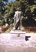 Socha císaře Karla I. před kostelem Panny Marie