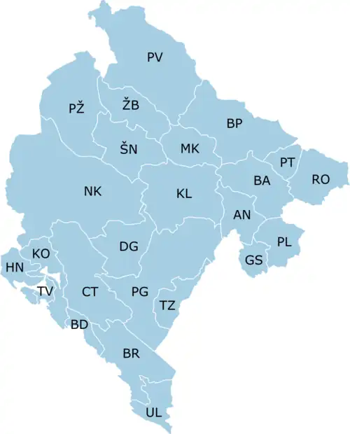mapa kódů
