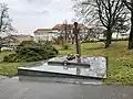 Pomník na náměstí Hrdinů v Praze 4 - Nuslích