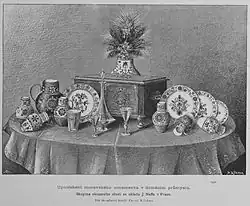 Ozdobný moravský porcelán ze skladu J. Neffa (1887)