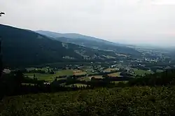Dolní část obce Morávka
